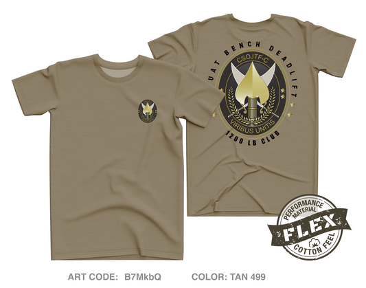 CSOJTF-C (1000 lb club) Core Men's SS Flex Performance Tee - B7MkbQ