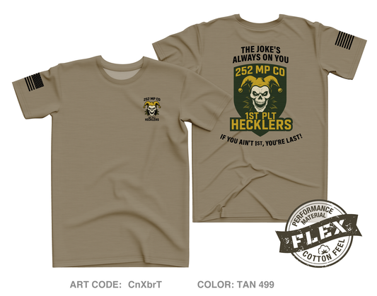 252 Military Police Company/1st Platoon Core Men's SS Flex Performance Tee - CnXbrT