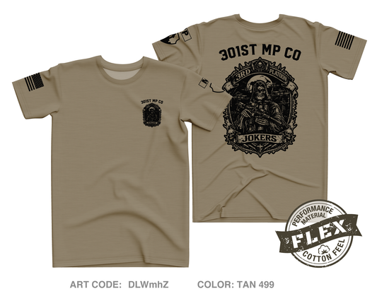 301st MP CO / 3rd PLATOON JOKERS Core Men's SS Flex Performance Tee - DLWmhZ