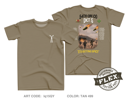 54th QM CO DET 5 Core Men's SS Flex Performance Tee - Iq15QY