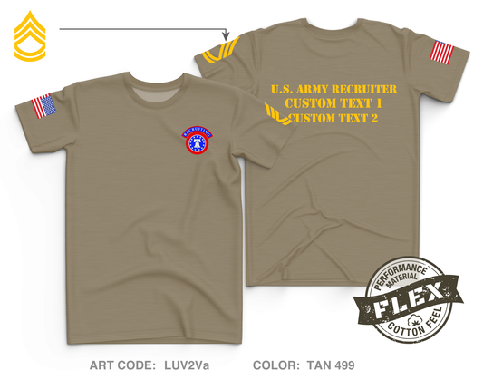 CUSTOM Kalamazoo Recruiting Station Core Men's SS Flex Performance Tee - LUV2Va