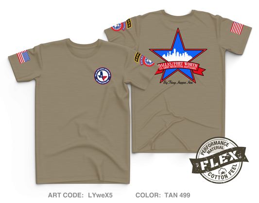 Dallas Fort Worth Recruiting Battalion Core Men's SS Flex Performance Tee - LYweX5