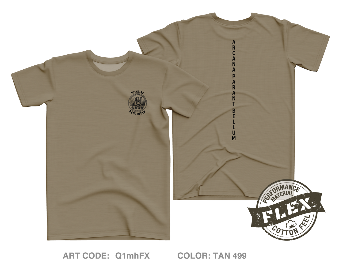 North Central Army Reserve Intelligence Support Center (NCARISC) Fundraising Collection Core Men's SS Flex Performance Tee - Q1mhFX