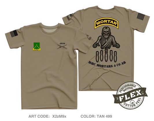 4-70th AR BN Core Men's SS Flex Performance Tee - X2zM9x