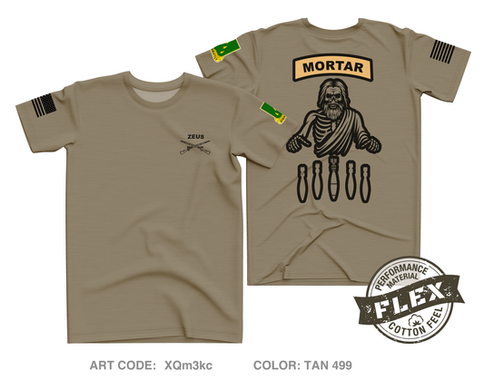 HHC MORTARS 4-70 AR Core Men's SS Flex Performance Tee - XQm3kc
