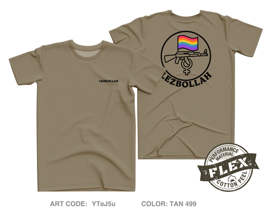 Lezbollah Fundraising Collection Core Men's SS Flex Performance Tee - YTeJ5u