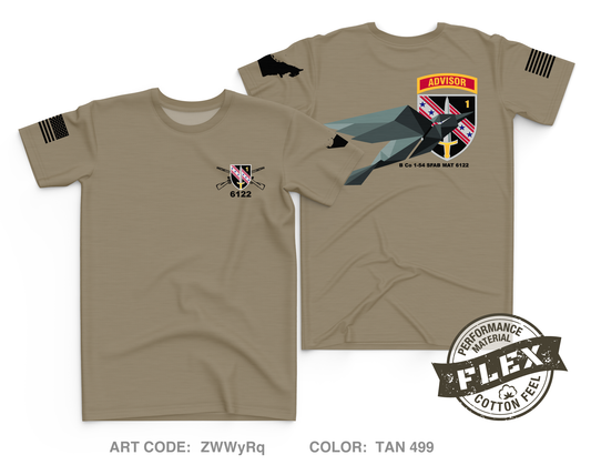 B Co 1-54 SFAB MAT 6122 Core Men's SS Flex Performance Tee - ZWWyRq