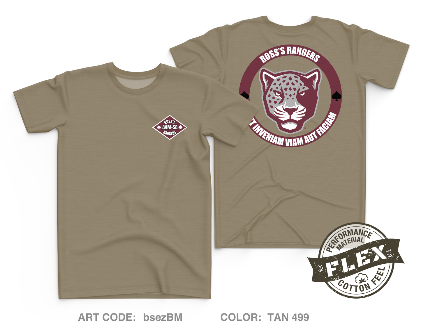 TAMUSA Ranger Challenge Core Men's SS Flex Performance Tee - bsezBM