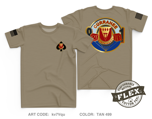 801st A.co BSB 4th Brigade Combatt team Currahee Core Men's SS Flex Performance Tee - kv7Vqu