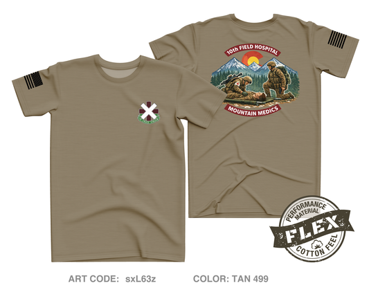 10th Field Hospital Store 1 Core Men's SS Flex Performance Tee - sxL63z