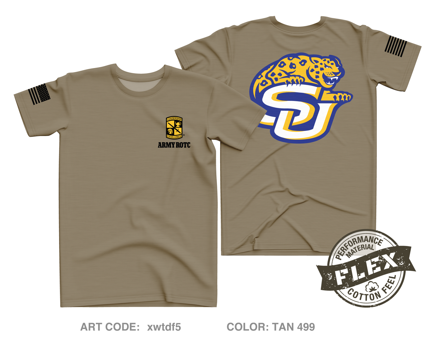 SOU ROTC Core Men's SS Flex Performance Tee - xwtdf5