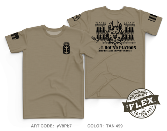 3 PLT, 523rd ESC, 84th EN BN, 130th EN BDE Core Men's SS Flex Performance Tee - yV8Pb7