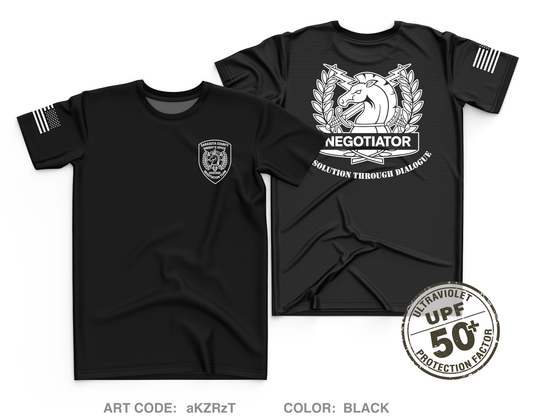 Sarasota County Hostage Negotiations Team Core Men's UPF 50+ Performance SS Tee - aKZRzT