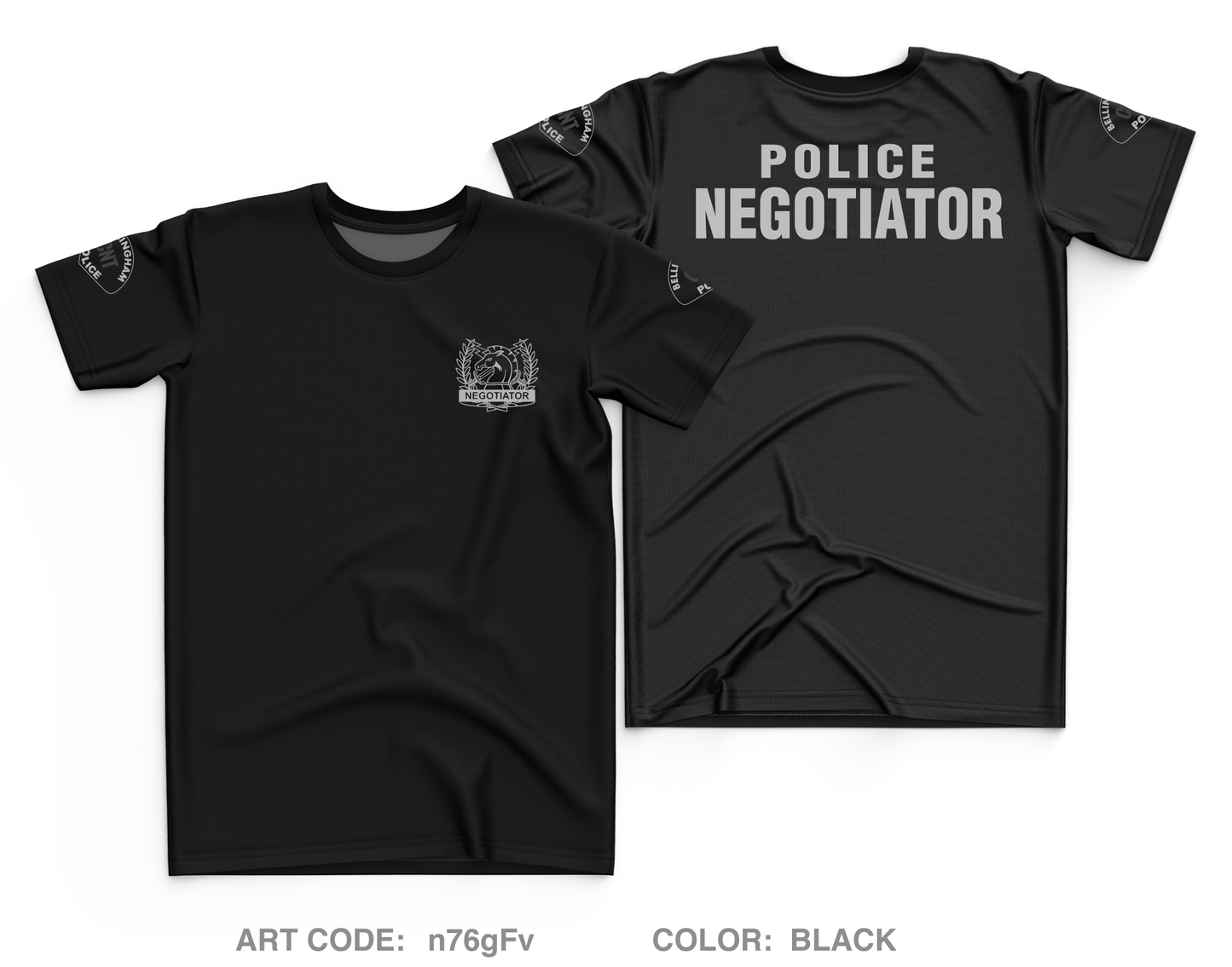 Bellingham Police CNT Core Men's SS Performance Tee - n76gFv
