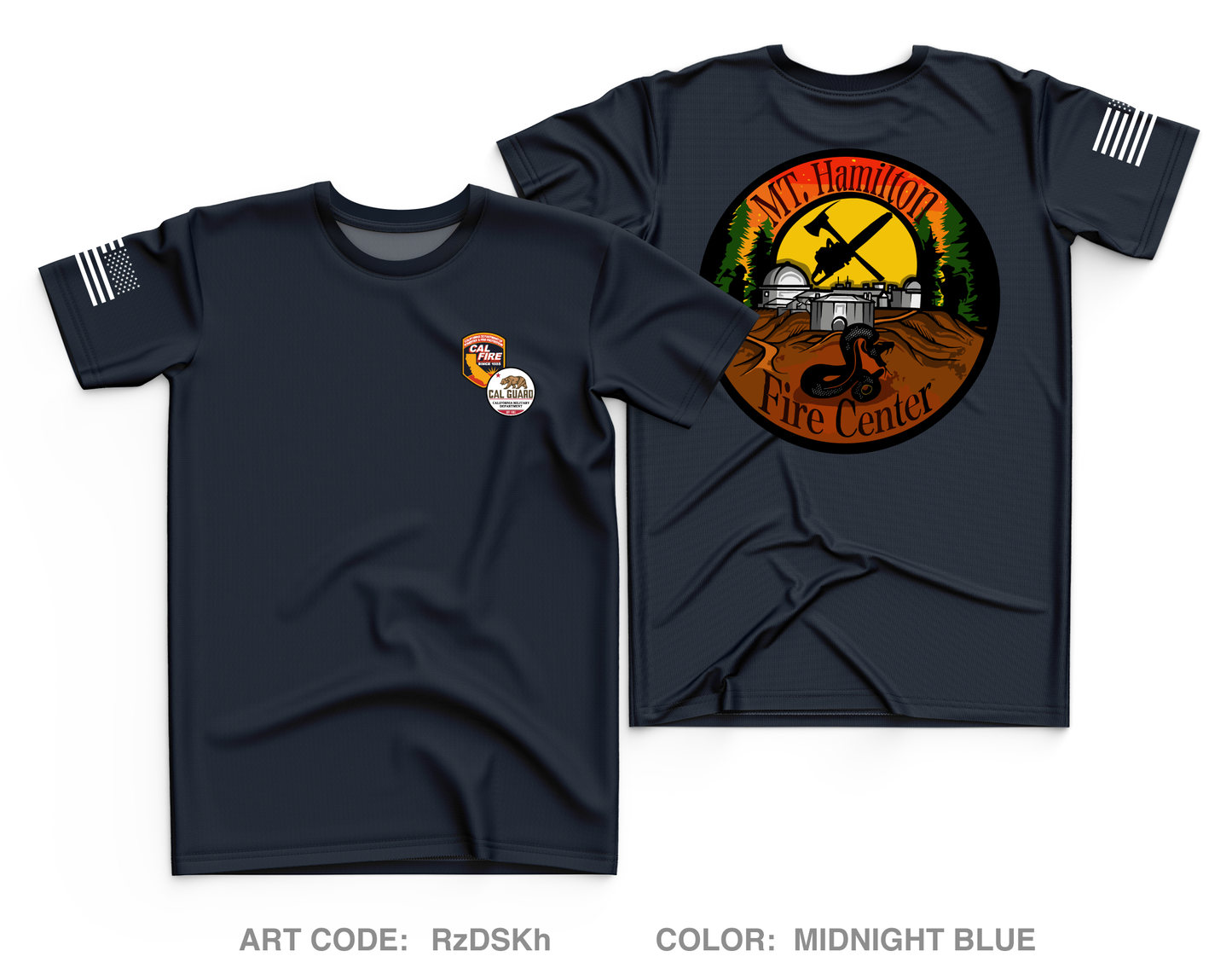 Mount Hamilton Fire Center Core Men's UPF 50+ Performance SS Tee - RzDSKh