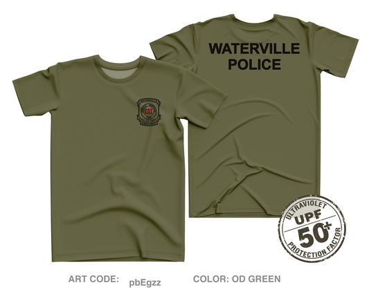 Waterville police Core Men's UPF 50+ Performance SS Tee - pbEgzz