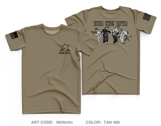 Alpha 4, 360th PSY-C, 11th PSY-B, 2d PSY-G Core Men's UPF 50+ Performance SS Tee - NKNnHn