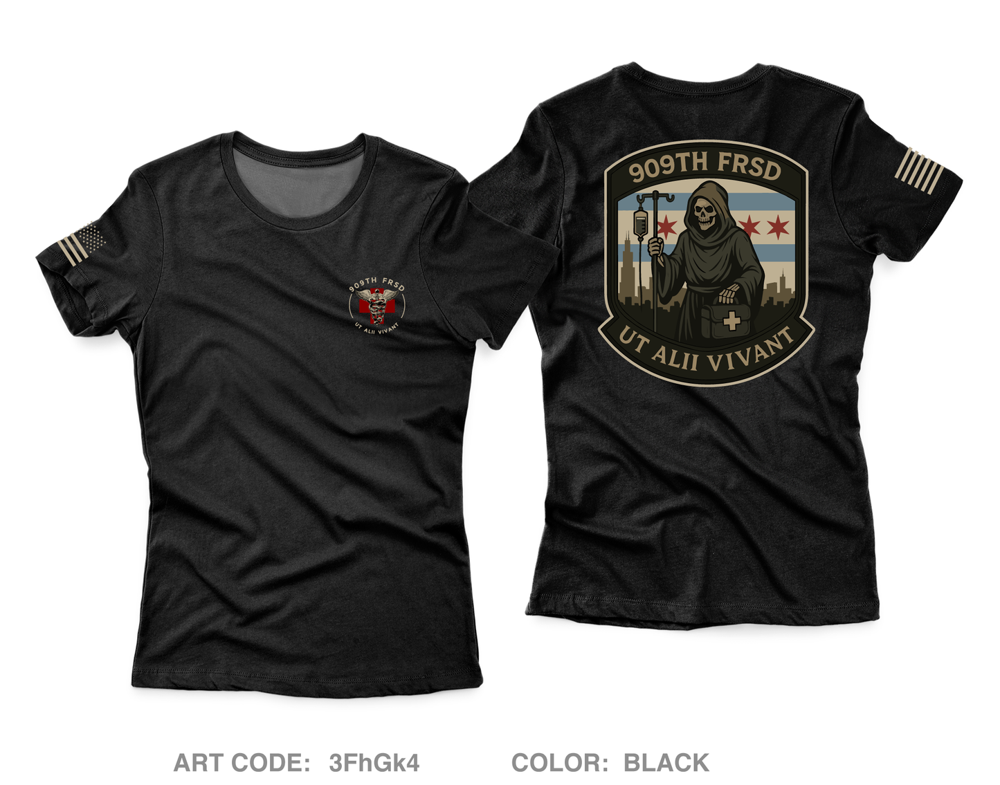 909th FRSD Core Women's SS Performance Tee - 3FhGk4