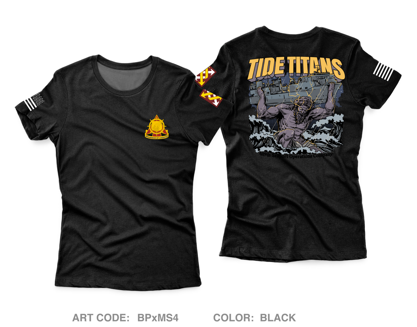 489th Seaport Operations Company Fundraising Collection Core Women's SS Performance Tee - BPxMS4