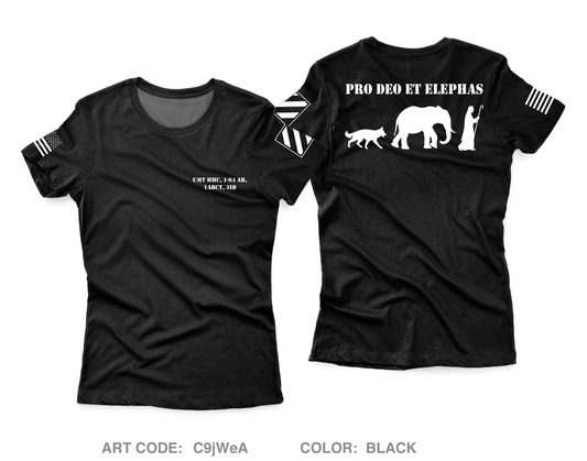 UMT HHC, 1-64 AR, 1ABCT, 3ID Core Women's SS Performance Tee - C9jWeA