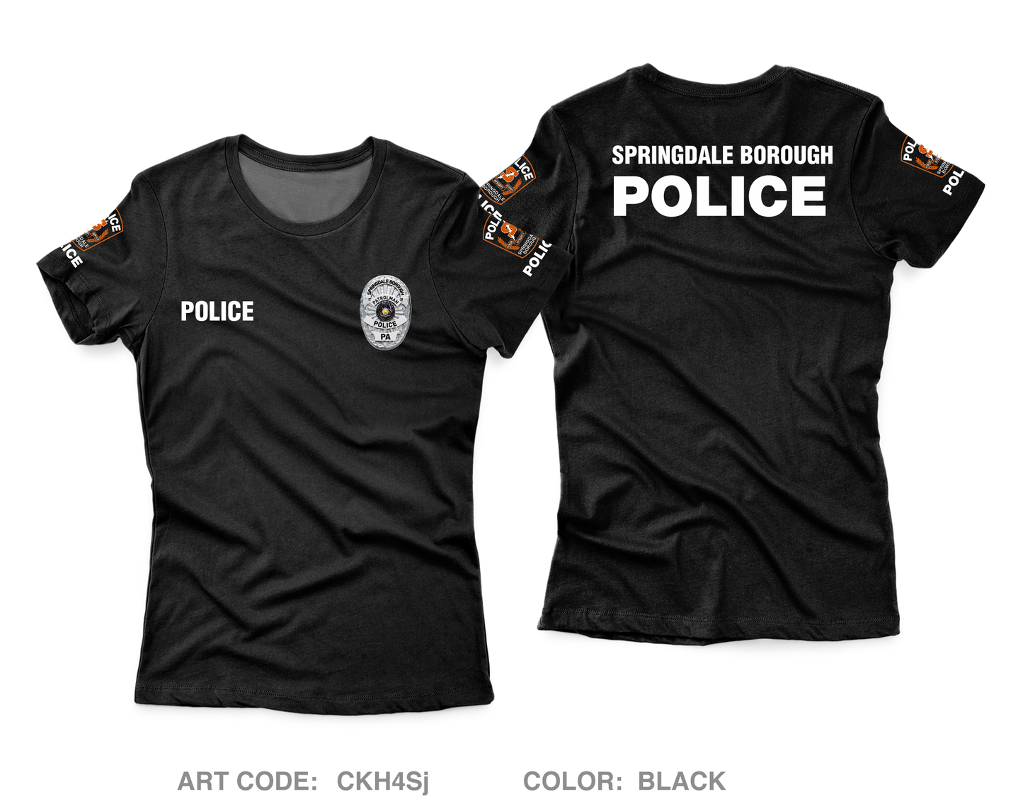 Springdale Borough Police Core Women's SS Performance Tee - CKH4Sj