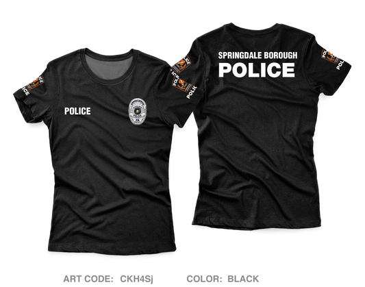 Springdale Borough Police Core Women's SS Performance Tee - CKH4Sj