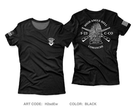 C Co, 1 BN, 23th INF FundRaising Collection Core Women's SS Performance Tee - H2sdEw