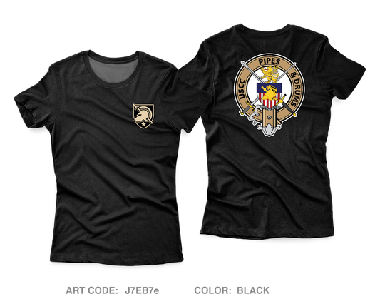 USCC Pipes and Drums Core Women's SS Performance Tee - J7EB7e