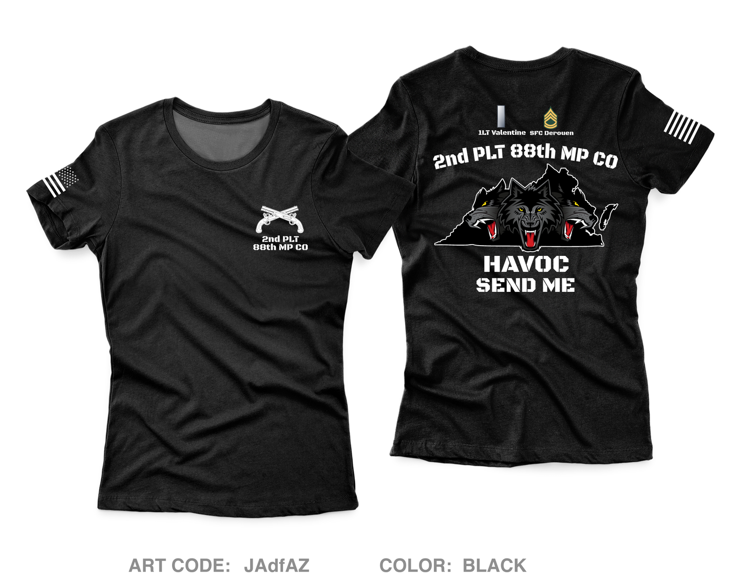 2nd PLT/ 88th MP CO Core Women's SS Performance Tee - JAdfAZ