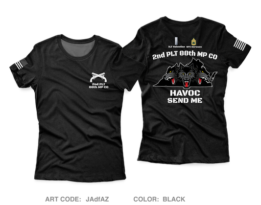 2nd PLT/ 88th MP CO Core Women's SS Performance Tee - JAdfAZ