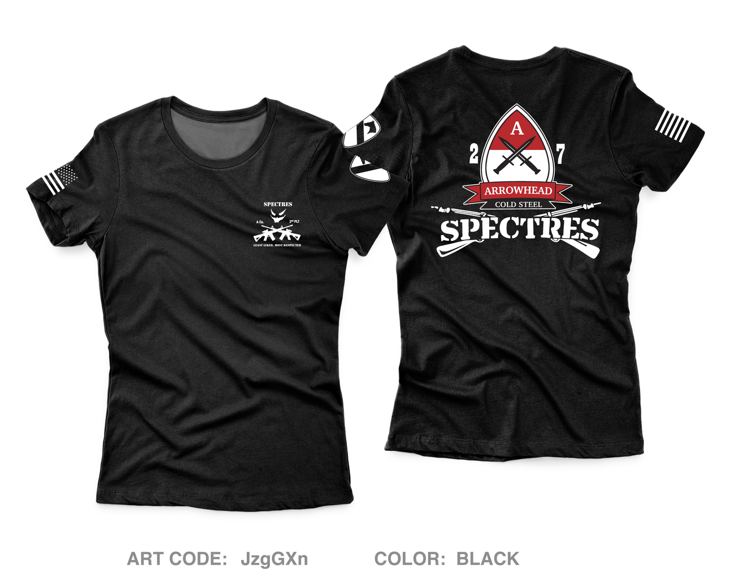 2nd PLT A-CO, 2-7CAV Core Women's SS Performance Tee - JzgGXn