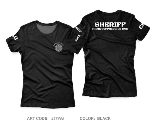 DCSO Crime Suppression Unit Store 1 Core Women's SS Performance Tee - NuxeRk