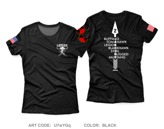 Lancer BDE Core Women's SS Performance Tee - U7wYGq