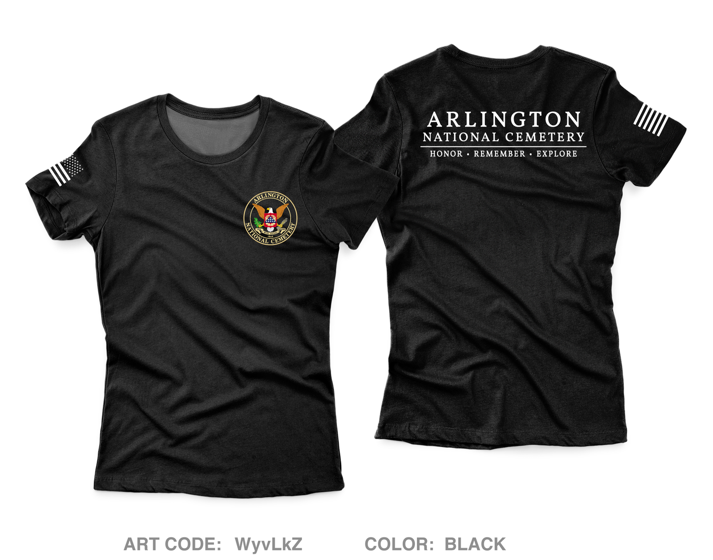 Arlington National Cemetery Core Women's SS Performance Tee - WyvLkZ