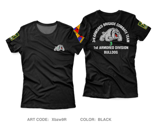 3ABCT 1AD Core Women's SS Performance Tee - Xbzw9R