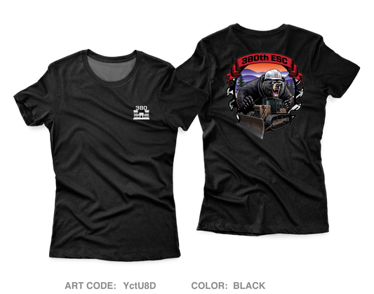 380TH ESC Core Women's SS Performance Tee - YctU8D