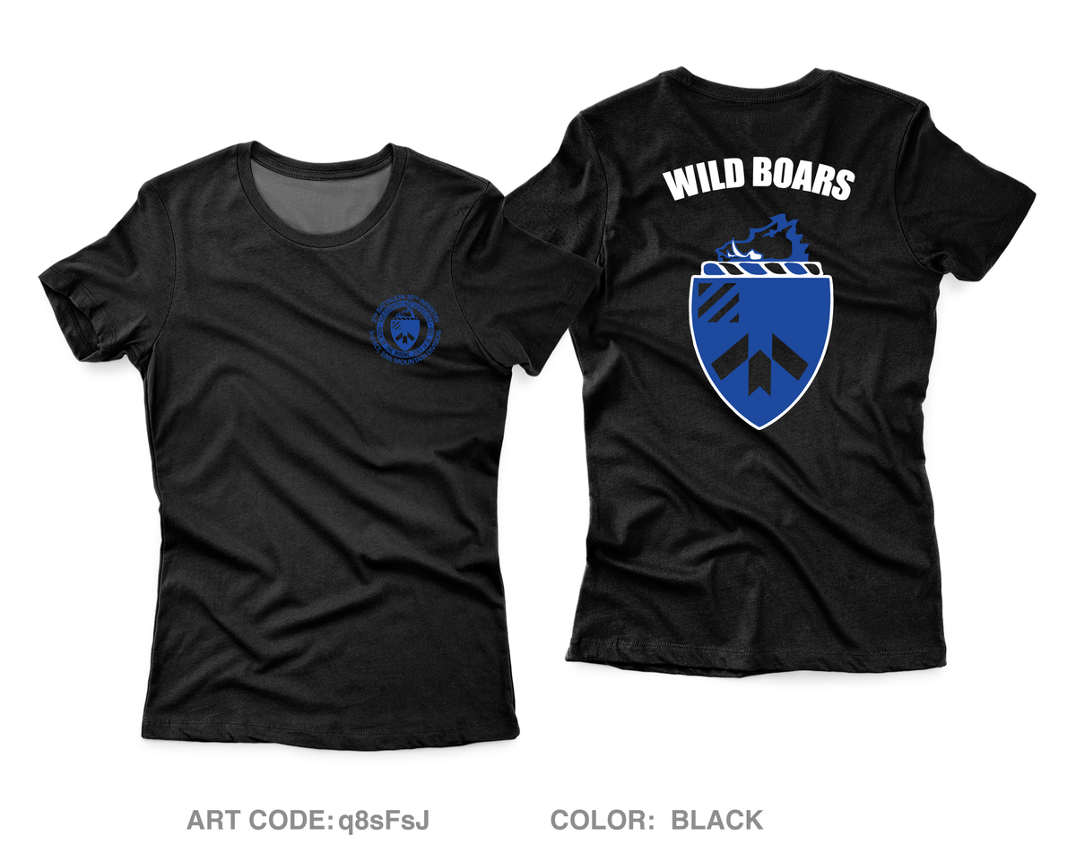 2 BN, 30th IN Fundraising Collection Core Women's SS Performance Tee - q8sFsJ