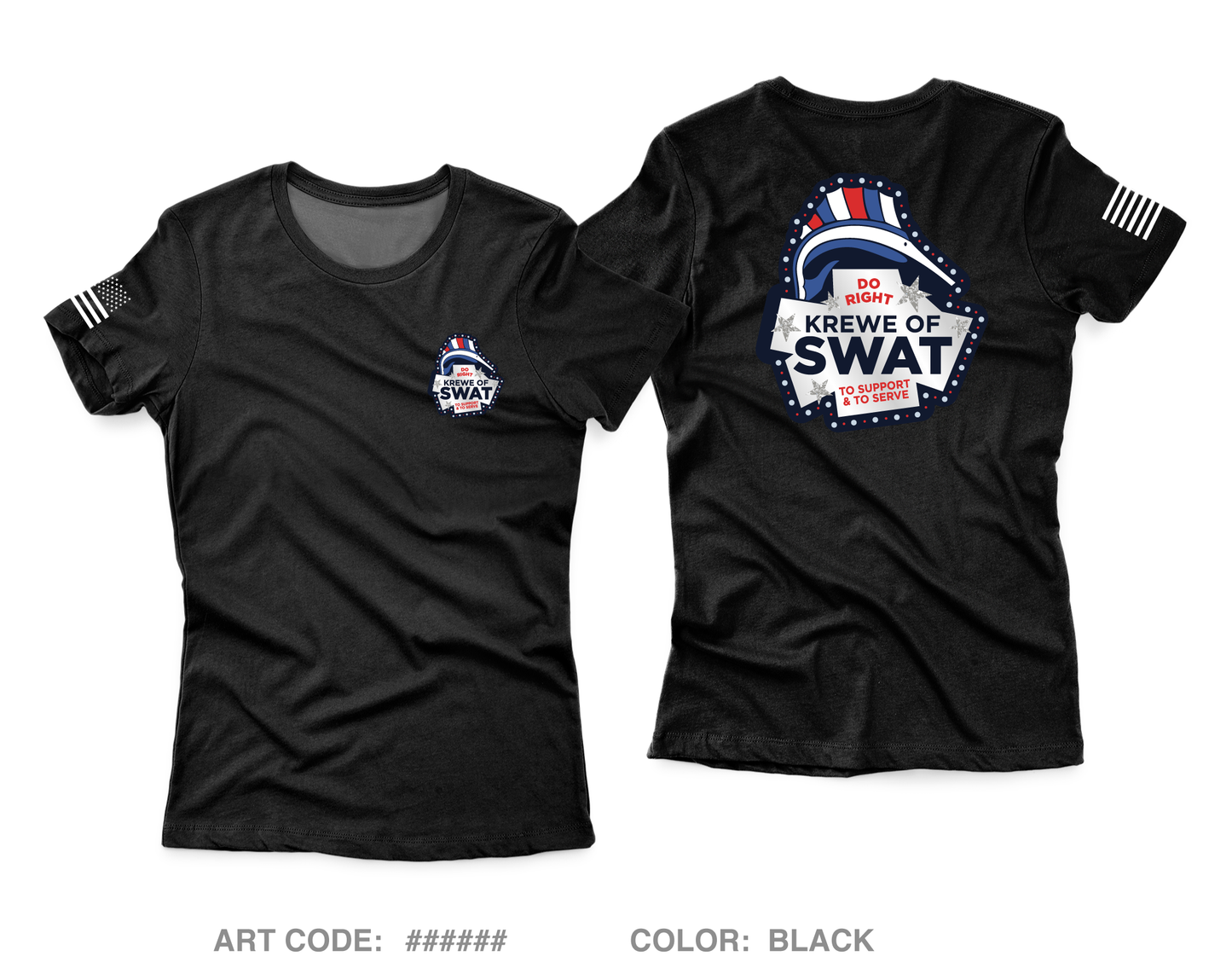 Krewe of SWAT Core Women's SS Performance Tee - r2YnDC