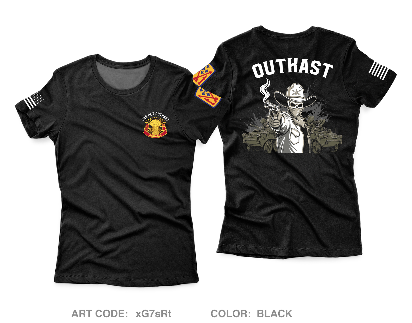 5-4 ADAR 2nd PLT ALPHA BTTRY Fundraising Collection Core Women's SS Performance Tee - xG7sRt