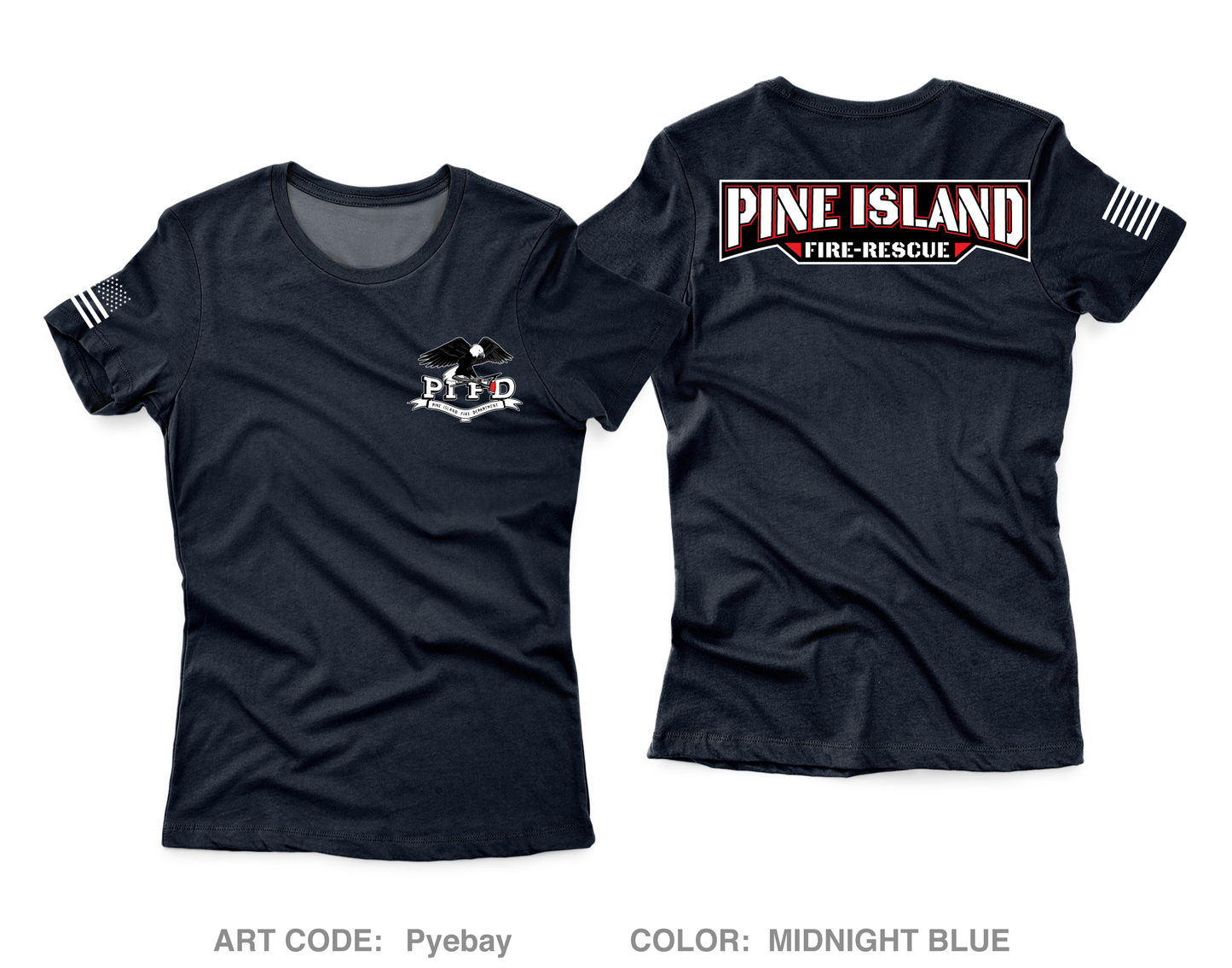 Pine Island Fire Department Core Women's SS Performance Tee - Pyebay