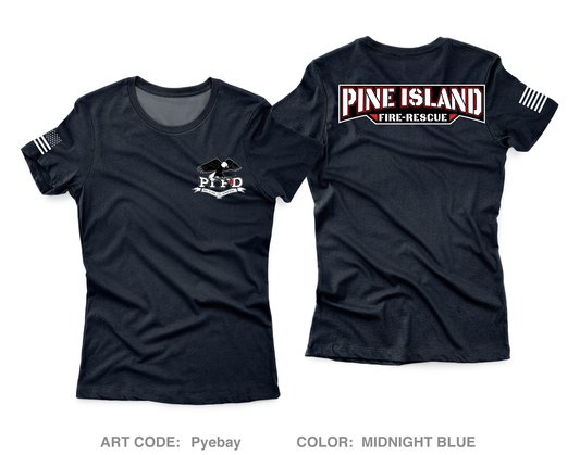 Pine Island Fire Department Core Women's SS Performance Tee - Pyebay
