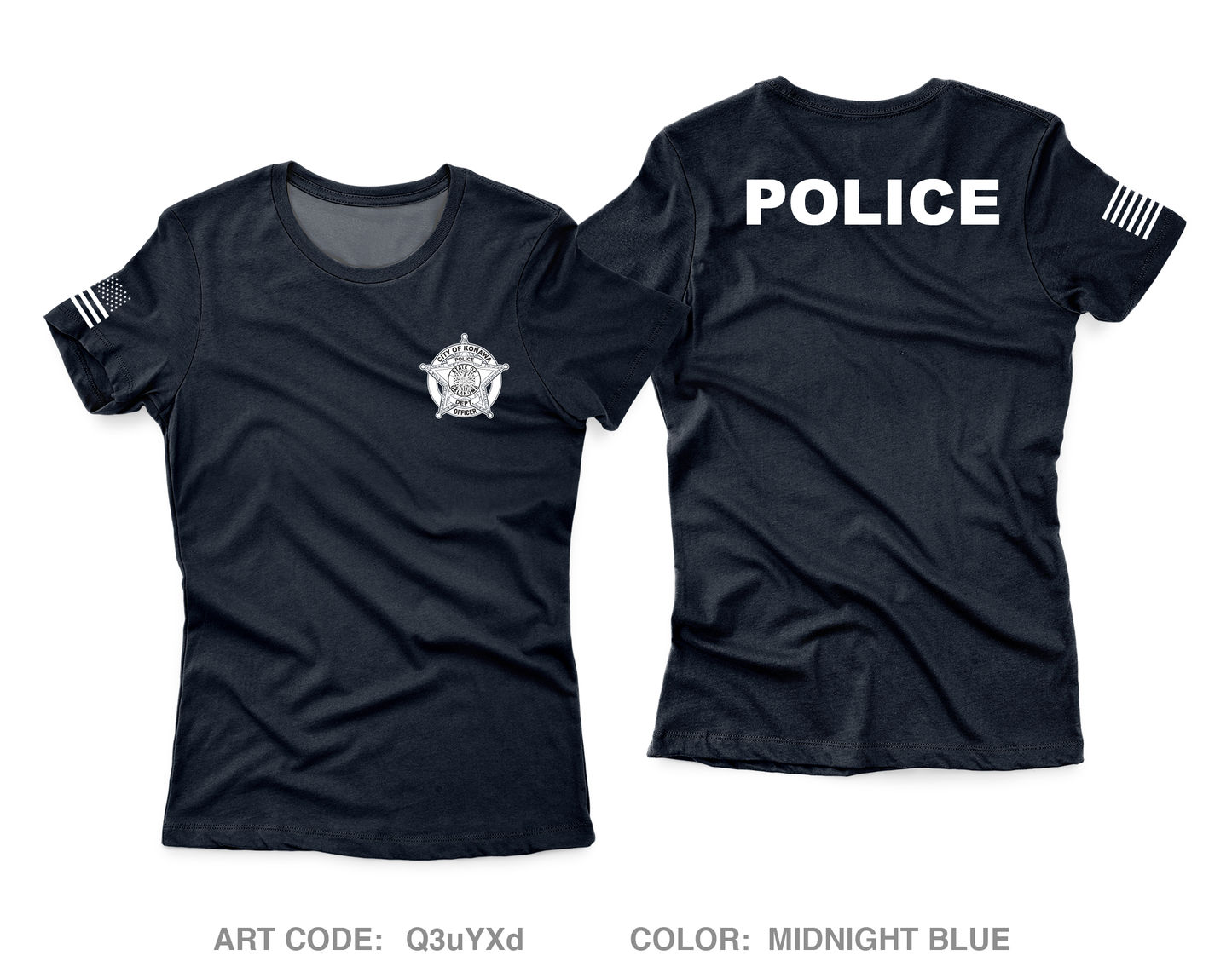 Konawa police department Core Women's SS Performance Tee - Q3uYXd