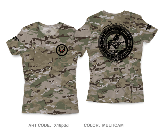 Hammer Troop, 3/2CR Core Women's SS Performance Tee - X46pdd