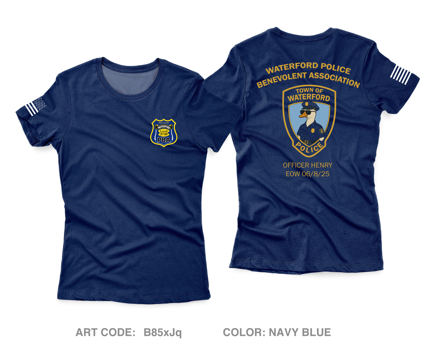 Town of Waterford Police Department Core Women's SS Performance Tee - B85xJq