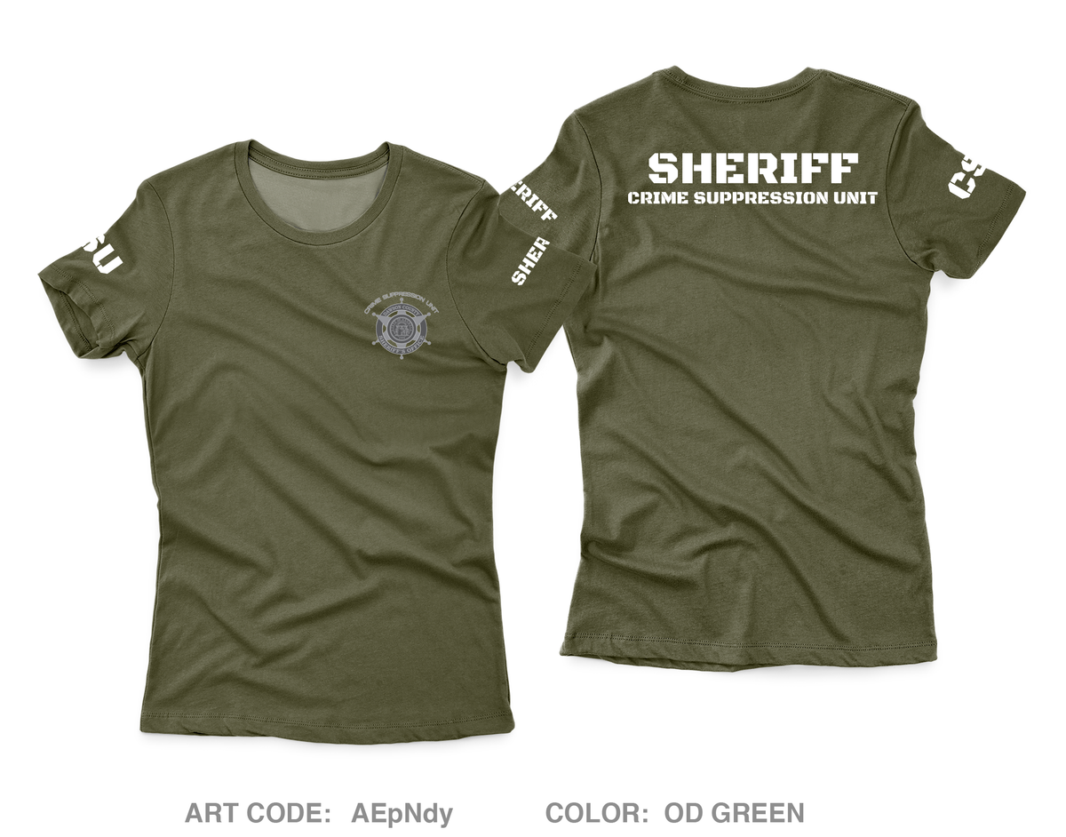 DCSO Crime Suppression Unit Store 1 Core Women's SS Performance Tee - AEpNdy