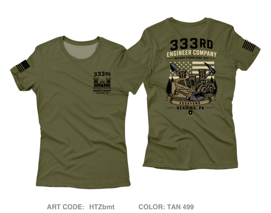 333rd Engineer Company Core Women's SS Performance Tee - HTZbmt