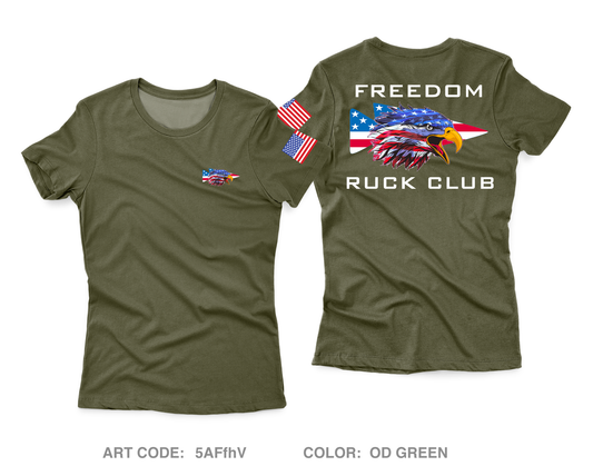 Freedom Ruck Club Core Women's SS Performance Tee - 5AFfhV