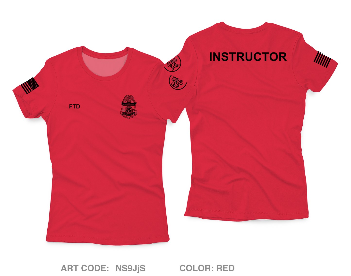 USBP FTD Core Women's SS Performance Tee - NS9JjS
