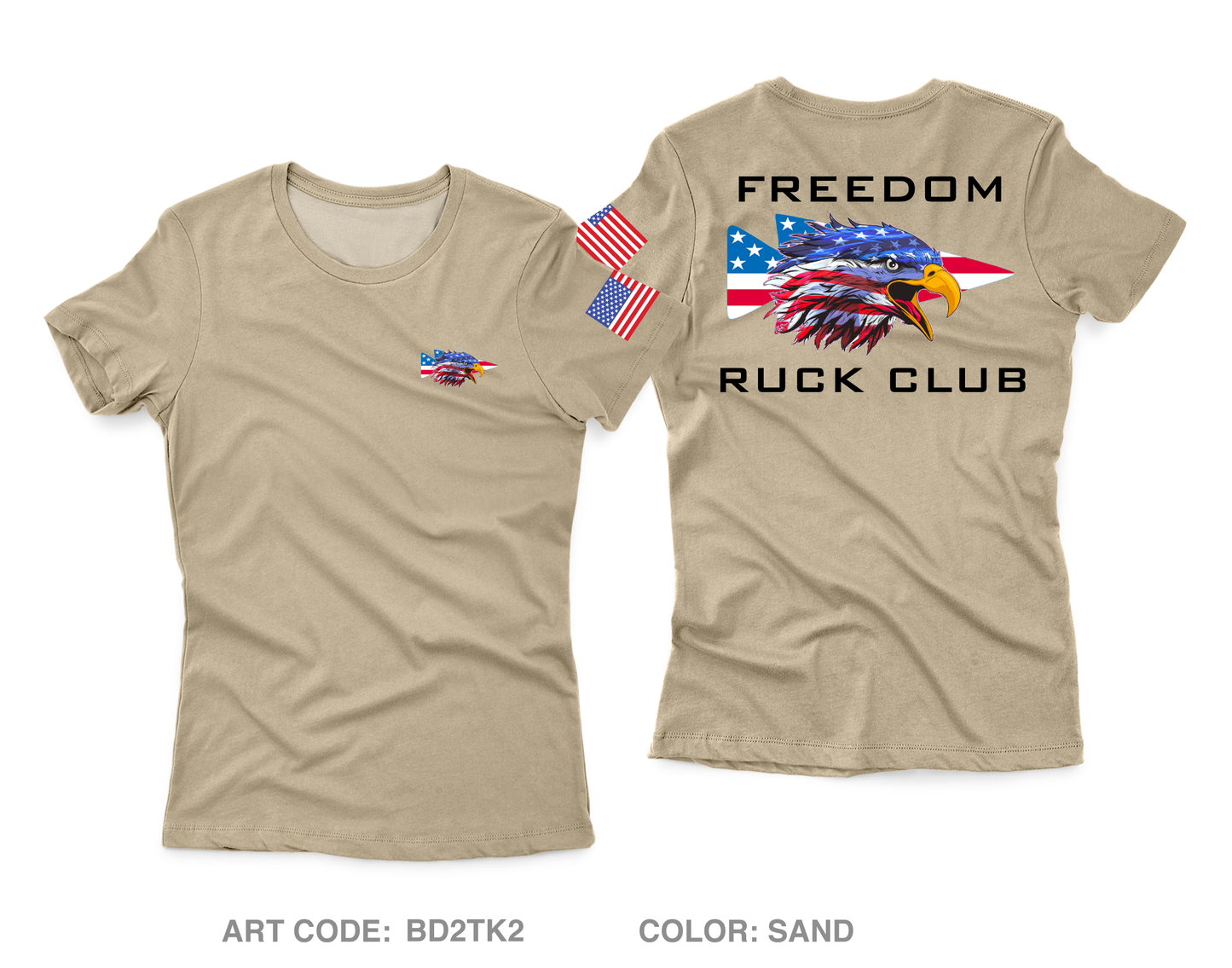 Freedom Ruck Club Core Women's SS Performance Tee - BD2TK2