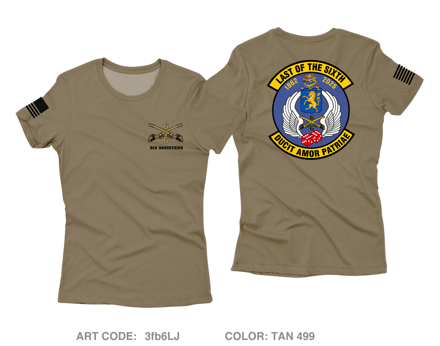 6-6 CAV Core Women's SS Performance Tee - 3fb6LJ
